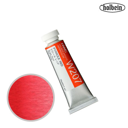 HWC-W207　透明水彩　ピロールレッド　15ml　　