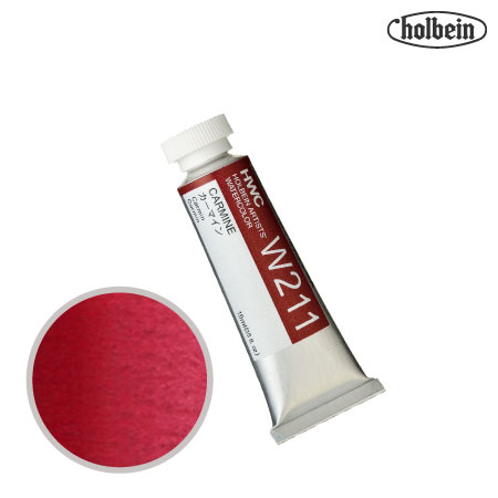 HWC-W211　透明水彩　カーマイン　15ml　　