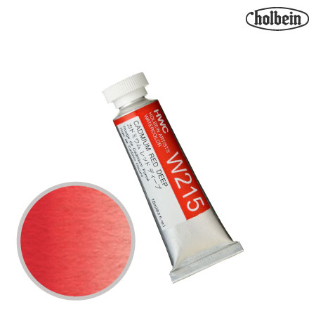 HWC-W215　透明水彩　カドミウムレッドディープ　15ml　　
