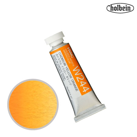 HWC-W244　透明水彩　カドミウムイエローオレンジ　15ml　　