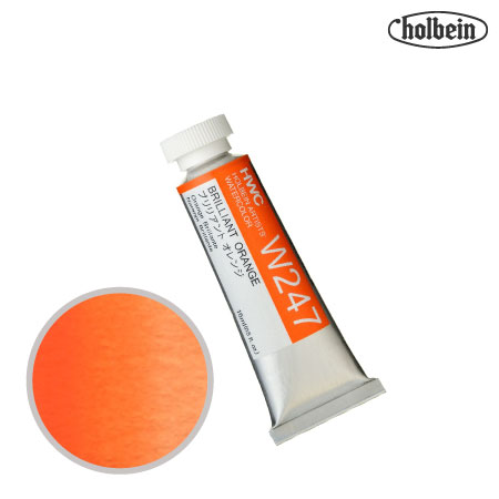HWC-W247　透明水彩　ブリリアントオレンジ　15ml　　