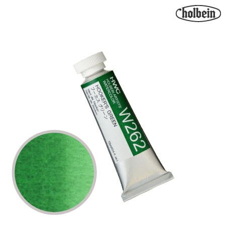 HWC-W262　透明水彩　フーカスグリーン　15ml　　