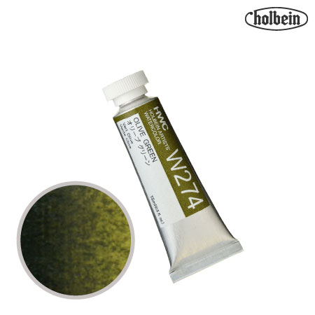 HWC-W274 透明水彩 オリーブグリーン 15ml