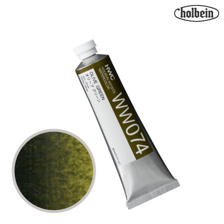 HWC-WW074　透明水彩　オリーブグリーン　60ml　　