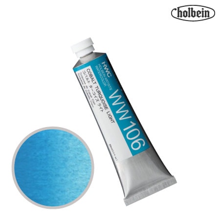 HWC-WW106　透明水彩　コバルトターコイズライト　60ml　　