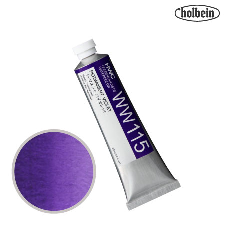 HWC-WW115　透明水彩　パーマネントバイオレット　60ml　　