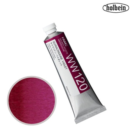 HWC-WW120　透明水彩　キナクリドンバイオレット（パーママゼンタ）　60ml　　