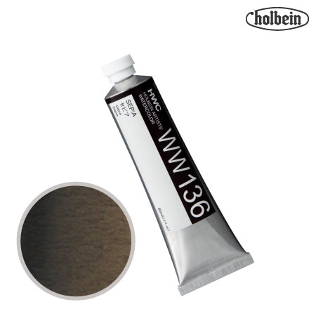 HWC-WW136　透明水彩　セピア　60ml　　