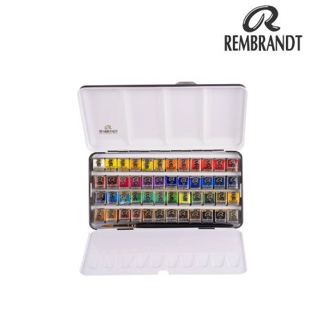 487511 固形水彩絵具 48色セット 山吹