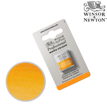 0101-089　プロフェッショナル固形水彩　カドミウムオレンジ　　　