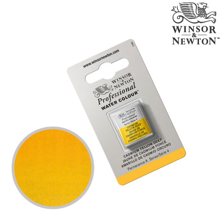 0101-111　プロフェッショナル固形水彩　カドミウムイエローディープ　　　