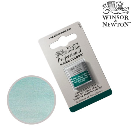 0101-185　プロフェッショナル固形水彩　コバルトグリーンディープ　　　