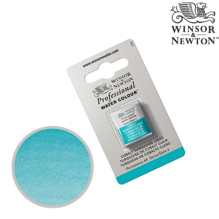 0101-191　プロフェッショナル固形水彩　コバルトターコイズライト　　　