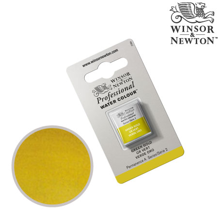 0101-294　プロフェッショナル固形水彩　グリーンゴールド　　　
