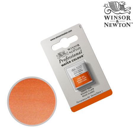 0101-362　プロフェッショナル固形水彩　ライトレッド　　　