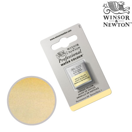 0101-422　プロフェッショナル固形水彩　ネープルスイエロー　　　