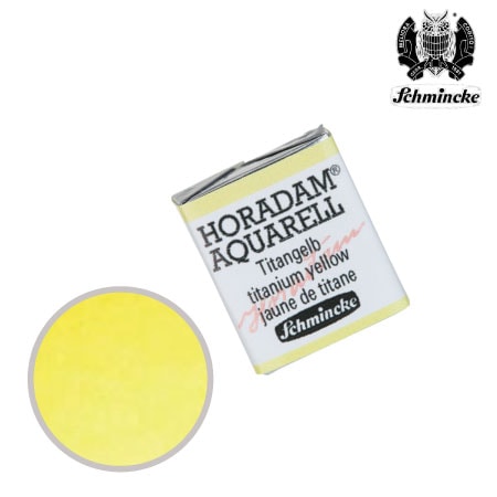HP206-S3　ホラダム固形水彩　チタニウムイエロー　　　