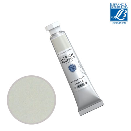 NO.022　油絵具6号チューブ　イリデッセントホワイト　20ml　★★★　半不透明