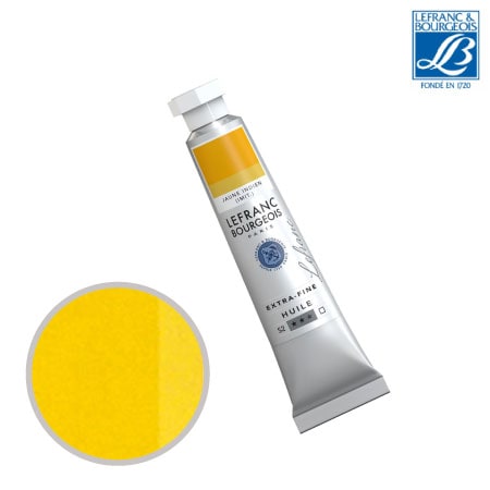 NO.184　油絵具6号チューブ　ジャパニーズイエローディープ　20ml　★★★　半不透明