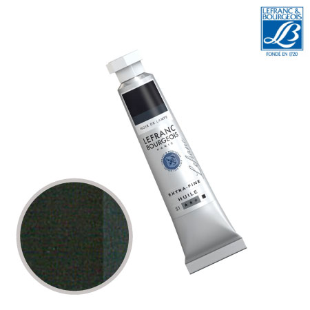 NO.266　油絵具6号チューブ　ランプブラック　20ml　★★★　不透明