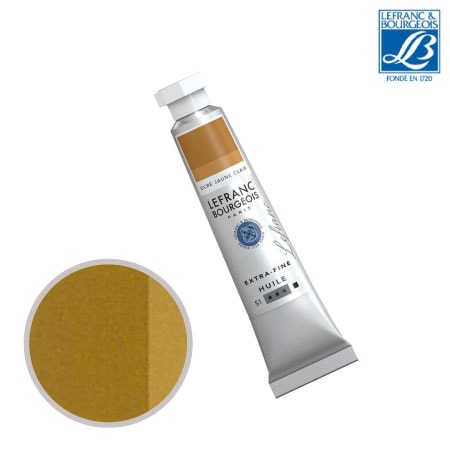 NO.303　油絵具6号チューブ　イエローオーカーライト　20ml　★★★　不透明