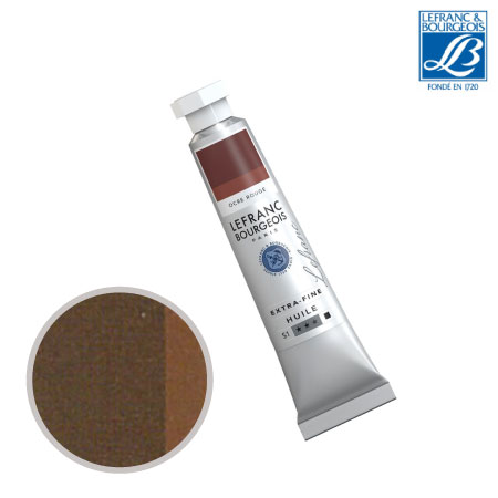 NO.306　油絵具6号チューブ　レッドオーカー　20ml　★★★　不透明