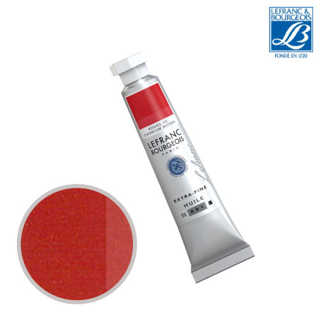 NO.417　油絵具6号チューブ　カドミウムレッドミディアム　20ml　★★★　不透明