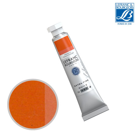 NO.727　油絵具6号チューブ　トランスペアレントオレンジ　20ml　★★★　半不透明