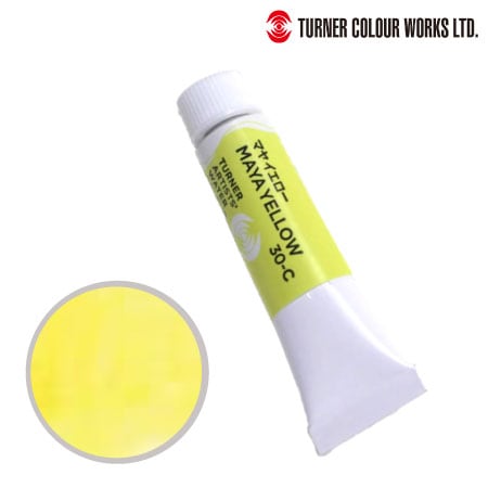 WT015030　専門家用透明水彩絵具　マヤイエロー　15ml　　