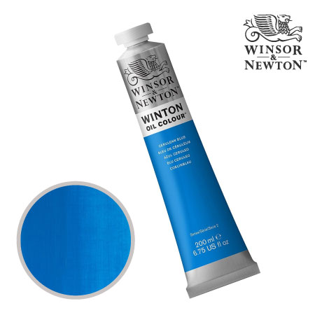 138　ウィントン油絵具　セルリアンブルーヒュー（１０）　200ml　★★★　不透明
