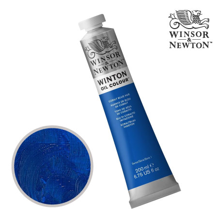 179　ウィントン油絵具　コバルトブルーヒュー（１５）　200ml　★★★　不透明