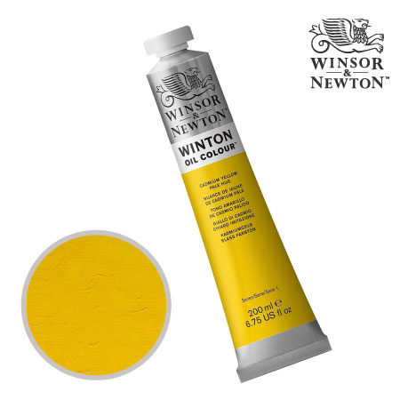 119　ウィントン油絵具　カドミウムイエローパールヒュー（８）　200ml　★★★　不透明