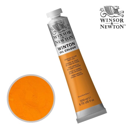 115　ウィントン油絵具　カドミウムイエローディープヒュー（４６）　200ml　★★★　不透明