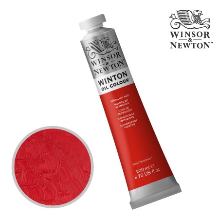 682　ウィントン油絵具　バーミリオンヒュー（４２）　200ml　★★★　不透明