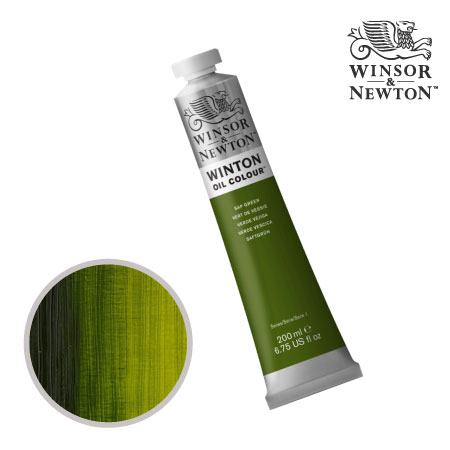 599　ウィントン油絵具　サップグリーン（３７）　200ml　★★★　透明