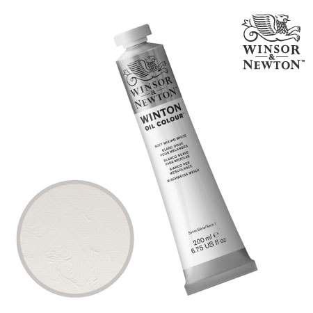 415　ウィントン油絵具　ミキシングホワイト（７７）　200ml　★★★★　不透明