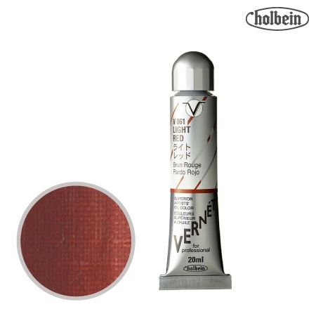 V061 　 高品位油絵具 ヴェルネ　ライト レッド　20ml　★★★★　不透明