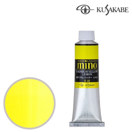 #28　ミノー油絵具9号チューブ　カドミウムイエローレモン　40ml　★★★★★　不透明
