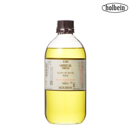 O302 　画溶液　　500ml　リンシードオイル　