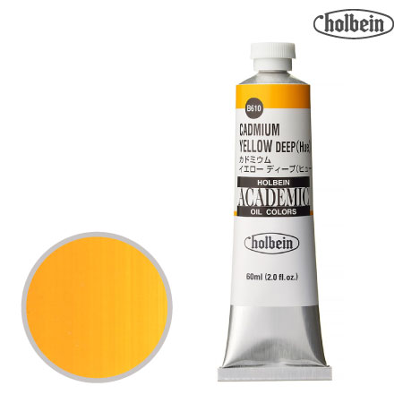 B610アカデミック油絵具60mlカドミウムイエローディープヒュー60mml★★半透明