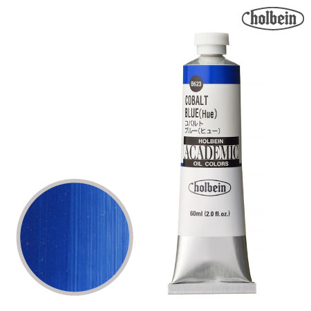B623アカデミック油絵具60mlコバルトブルーヒュー60mml★★★半透明