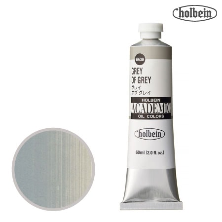 B639アカデミック油絵具60mlグレイオブグレイ60mml★★半透明