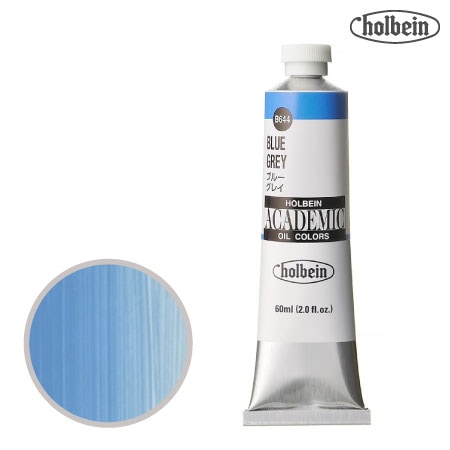 B644アカデミック油絵具60mlブルーグレイ60mml★★半透明