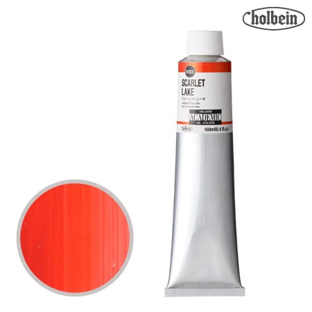 B503アカデミック油絵具160mlスカーレットレーキ160mml★★★半透明