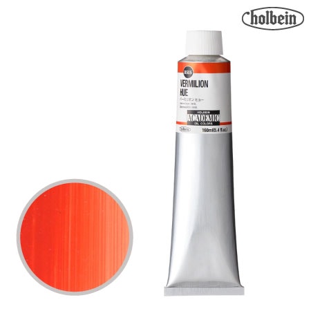 B505アカデミック油絵具160mlバーミリオンヒュー160mml★★★半透明