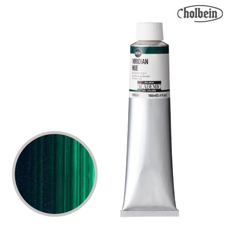 B514アカデミック油絵具160mlビリジャンヒュー160mml★★★半透明