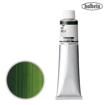 B516アカデミック油絵具160mlサップグリーン160mml★★透明
