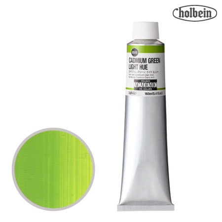 B518アカデミック油絵具160mlカドミウムグリーンライトヒュー160mml★★半透明
