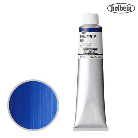 B523アカデミック油絵具160mlコバルトブルーヒュー160mml★★★半透明
