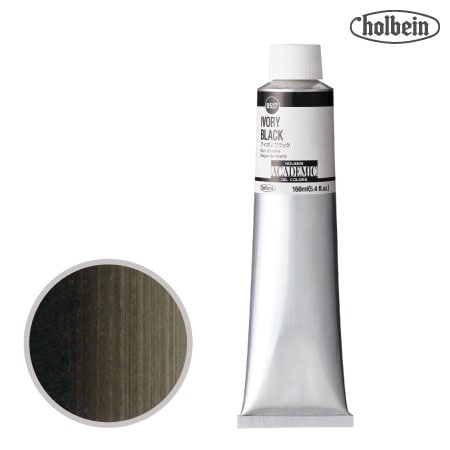 B537アカデミック油絵具160mlアイボリブラック160mml★★★★不透明